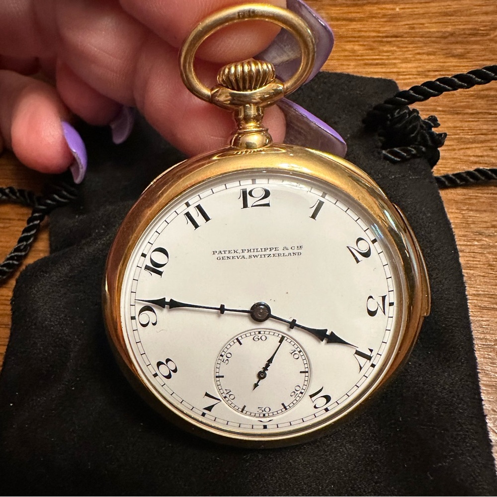 Patek Philippe 18k Open Face Minute Repeating Pocket Watch from 1870’s